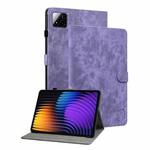 For Xiaomi Pad 7 / Pad 7 Pro Tiger Pattern Flip Leather Tablet Case(Purple)