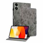 For Redmi Pad 2 / Redmi Pad SE 11 2025 Tiger Pattern Flip Leather Tablet Case(Grey)