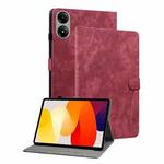 For Redmi Pad 2 / Redmi Pad SE 11 2025 Tiger Pattern Flip Leather Tablet Case(Red)