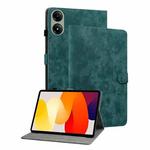 For Redmi Pad 2 / Redmi Pad SE 11 2025 Tiger Pattern Flip Leather Tablet Case(Dark Green)