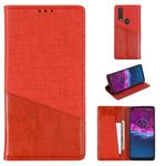 For Motorola One Action MUXMA MX109 Horizontal Flip Leather Case with Holder & Card Slot & Wallet Function(Red)