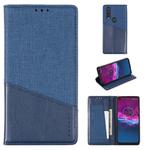 For Motorola One Action MUXMA MX109 Horizontal Flip Leather Case with Holder & Card Slot & Wallet Function(Blue)