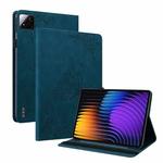 For Xiaomi Pad 7 / Pad 7 Pro Butterfly Flower Embossed Leather Tablet Case(Blue)