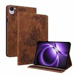 For Xiaomi Redmi K Pad 8.8 inch Butterfly Flower Embossed Leather Tablet Case(Brown)