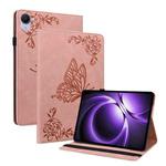 For Xiaomi Redmi K Pad 8.8 inch Butterfly Flower Embossed Leather Tablet Case(Rose Gold)