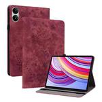 For Xiaomi Redmi Pad Pro 12.1 Butterfly Rose Embossed Leather Tablet Case(Red)