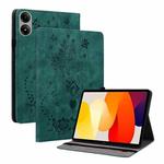 For Redmi Pad 2 / Redmi Pad SE 11 2025 Butterfly Rose Embossed Leather Tablet Case(Green)