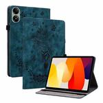 For Redmi Pad 2 / Redmi Pad SE 11 2025 Butterfly Rose Embossed Leather Tablet Case(Dark Blue)