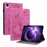For Xiaomi Redmi K Pad 8.8 inch Butterfly Rose Embossed Leather Tablet Case(Rose Red)