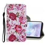 For Xiaomi Mi Note 10 Pro Colored Drawing Pattern Horizontal Flip Leather Case with Holder & Card Slots & Wallet(Peony)