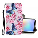 For Xiaomi Mi Note 10 Lite Colored Drawing Pattern Horizontal Flip Leather Case with Holder & Card Slots & Wallet(Dragonfly Flower)