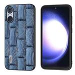 For Sony Xperia 5 V ABEEL Genuine Leather Mahjong Texture Series Phone Case(Blue)