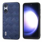 For Sony Xperia 5 V ABEEL Weave Plaid PU Phone Case(Blue)