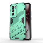 For OPPO Reno12 Pro Global Punk Armor 2 in 1 PC + TPU Phone Case with Holder(Green)