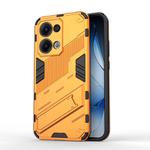 For OPPO Reno13 5G Global Punk Armor 2 in 1 PC + TPU Phone Case with Holder(Orange)