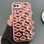 For iPhone 8 Plus / 7 Plus / 6 Plus Cloud Texture Electroplated TPU Phone Case(Rose Gold)