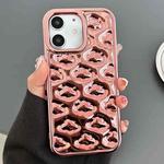 For iPhone 11 Cloud Texture Electroplated TPU Phone Case(Rose Gold)