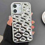 For iPhone 11 Cloud Texture Electroplated TPU Phone Case(Silver)