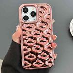 For iPhone 11 Pro Cloud Texture Electroplated TPU Phone Case(Rose Gold)