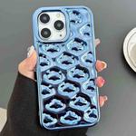 For iPhone 11 Pro Max Cloud Texture Electroplated TPU Phone Case(Blue)