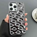 For iPhone 12 Pro Max Cloud Texture Electroplated TPU Phone Case(Black)