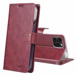 For iPhone 15 Pro Max GOOSPERY BLUE MOON Crazy Horse Texture Leather Phone Case(Wine Red)