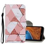 For Xiaomi Redmi 9 Colored Drawing Pattern Horizontal Flip Leather Case with Holder & Card Slots & Wallet(Marble)