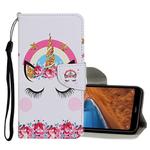 For Xiaomi Redmi 9 Colored Drawing Pattern Horizontal Flip Leather Case with Holder & Card Slots & Wallet(Crown Unicorn)