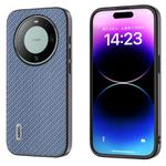 For Huawei Mate 60 ABEEL Carbon Fiber Texture Protective Phone Case(Light Blue)