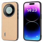 For Huawei Mate 60 Pro ABEEL Carbon Fiber Texture Protective Phone Case(Gold)