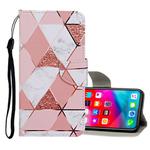 For iPhone XS Max Colored Drawing Pattern Horizontal Flip Leather Case with Holder & Card Slots & Wallet(Marble)