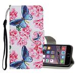 For iPhone 6 Plus / 6s Plus Colored Drawing Pattern Horizontal Flip Leather Case with Holder & Card Slots & Wallet(Dragonfly Flower)