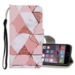 For iPhone 6 Plus / 6s Plus Colored Drawing Pattern Horizontal Flip Leather Case with Holder & Card Slots & Wallet(Marble)