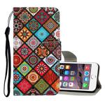 For iPhone 6 / 6s Colored Drawing Pattern Horizontal Flip Leather Case with Holder & Card Slots & Wallet(Folk-custom)