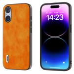 For Sony Xperia 5 V ABEEL Dual Color Lichi Texture PU Phone Case(Orange)