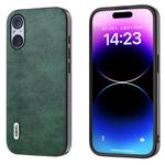 For Sony Xperia 5 V ABEEL Dual Color Lichi Texture PU Phone Case(Green)