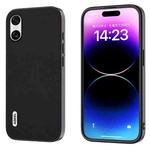 For Sony Xperia 10 VI ABEEL Haze Texture PU Phone Case(Black)