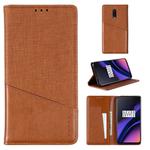 For OnePlus 6T MUXMA MX109 Horizontal Flip Leather Case with Holder & Card Slot & Wallet(Brown)