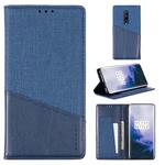For OnePlus 7 Pro MUXMA MX109 Horizontal Flip Leather Case with Holder & Card Slot & Wallet(Blue)