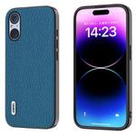 For Sony Xperia 5 V ABEEL Genuine Leather Litchi Texture Phone Case(Blue)