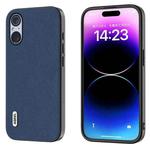 For Sony Xperia 5 V ABEEL Genuine Leather + PC Litchi Texture Phone Case(Blue)