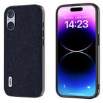 For Sony Xperia 5 V ABEEL Cross Texture Genuine Leather Phone Case(Blue)