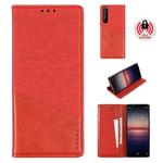 For Sony Xperia 1 II MUXMA MX109 Horizontal Flip Leather Case with Holder & Card Slot & Wallet(Red)