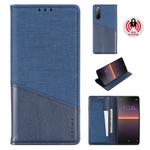 For Sony Xperia 10 II MUXMA MX109 Horizontal Flip Leather Case with Holder & Card Slot & Wallet(Blue)