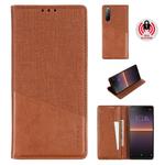 For Sony Xperia 10 II MUXMA MX109 Horizontal Flip Leather Case with Holder & Card Slot & Wallet(Brown)