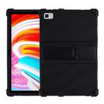 For Teclast M40 Shockproof Silicone Tablet Protective Case with Holder(Black)