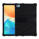 For Teclast M40 Plus Shockproof Silicone Tablet Protective Case with Holder(Black)