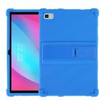 For Teclast P20 Shockproof Silicone Tablet Protective Case with Holder(Blue)