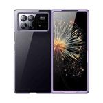 For Xiaomi Mix Fold 3 Full Coverage Electroplate PC Transparent Phone Case(Purple)