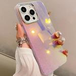 For iPhone 15 Pro Max Mirror Glitter IMD Phone Case(Silver)
